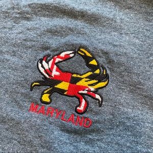 NWOT Maryland Crab Embroidered T-Shirt